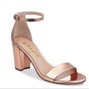 Rose Gold, Open-Toe Heels